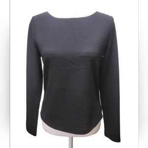 Muse Elegant Black Long Sleeve Top